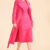 Wholesale Caroline Kilkenny Caroline Kilkenny Jules Pink Jacquard Coat Fuschia