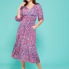 Best Onjenu Onjenu Esme Midi Dress | , Red & Blue Dot Print Dresses | Ireland Pink