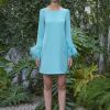 Online Carla Ruiz Carla Ruiz Short Feather Sleeve Dress | Womens Occasion Dresses Ireland