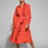 Clearance Moskada Moskada Angela Belted A-Line Dress | Occasion Dresses Ireland Orange