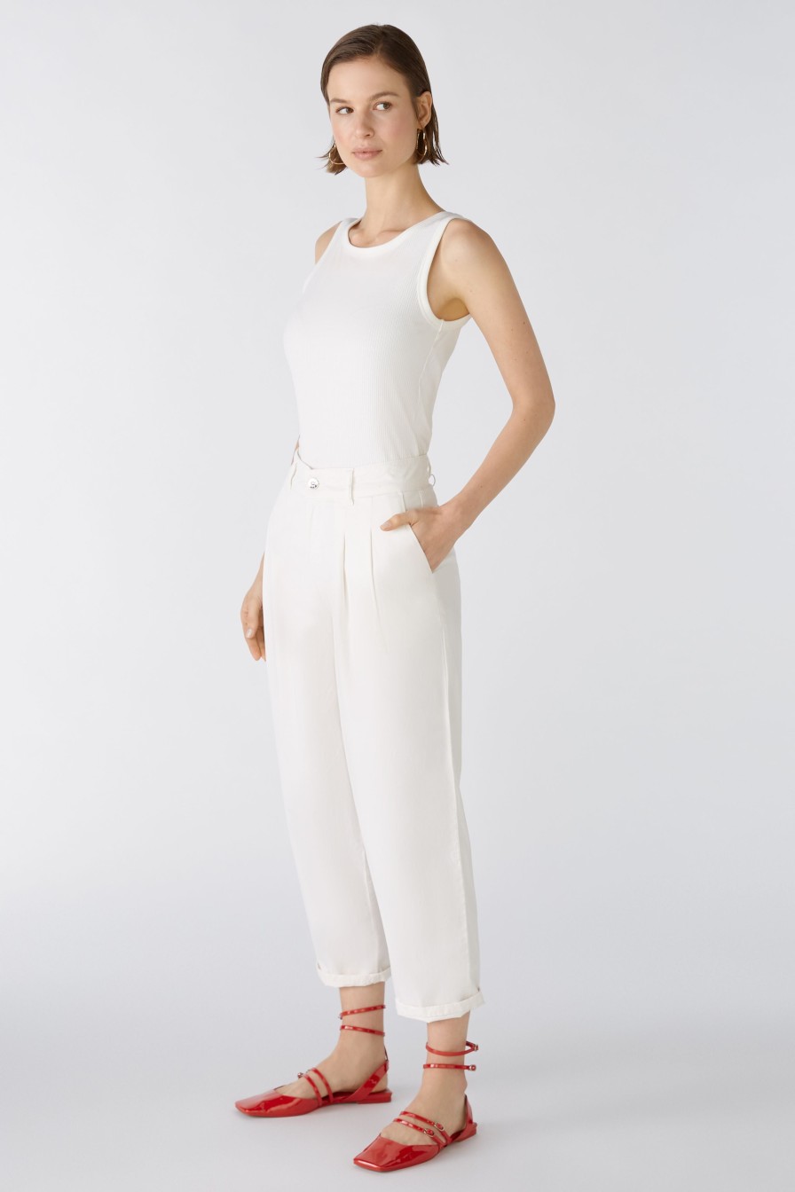 New Oui Oui Chino Trousers | Casual Trousers For Ladies | Ireland Off White