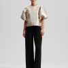 Hot Malina Malina Oversized Dressy Blouse With Puff Sleeves | Womens Occasion Tops