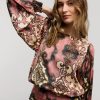 Clearance Summum Dusky Rose Ethnic Print Top | Tops To Wear With Jeans Ireland Pink