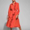 Best Moskada Moskada Angela Belted A-Line Dress | Occasion Dresses Ireland Orange