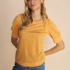 Best Mosmosh Mos Mosh Chrissie Burnout Tee | Nice Women'S Tops Ireland Orange