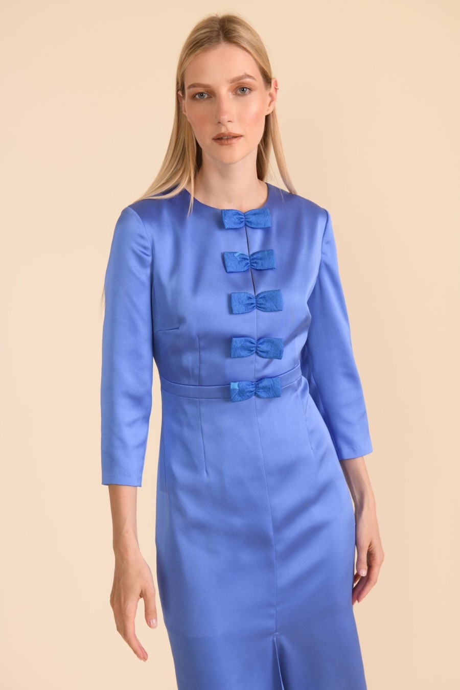 Best Caroline Kilkenny Caroline Kilkenny Maggy Bow Midi Dress | Womens Occasion Dresses Ireland