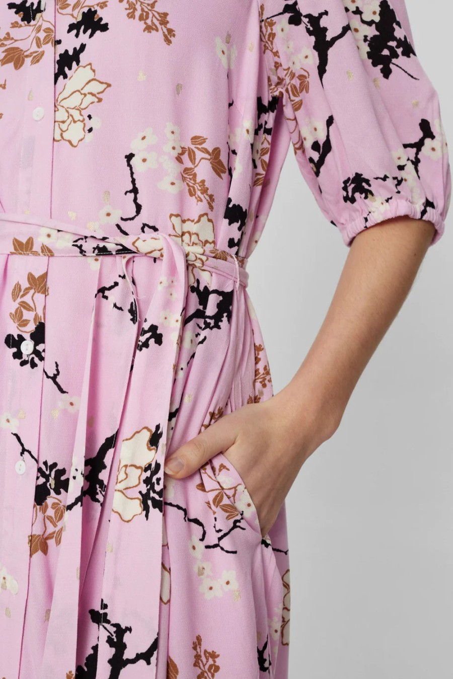 Clearance Numph Numph Nucatalin Blossom Print Dress | Numph Spring Collection Pink