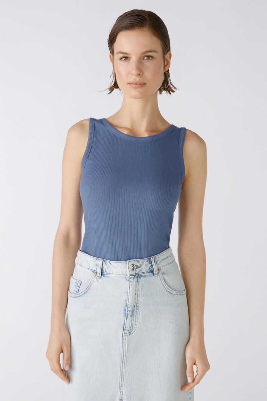 Clearance Oui Oui Ribbed Jersey Vest Top | Shop Womens Tank Tops Ireland