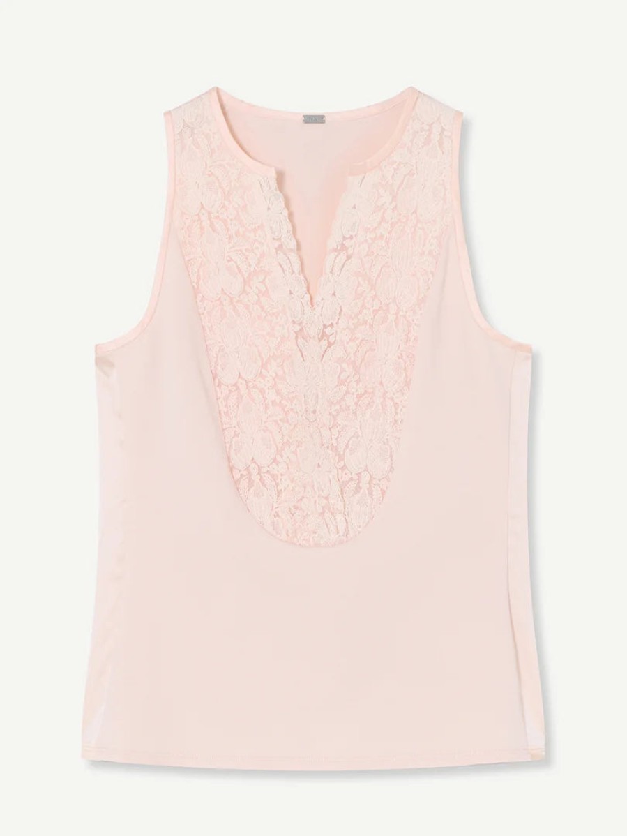 New Gustav Gustav Delia Lace Top | Elegant Women'S Layering Blouse | Ireland Light Pink