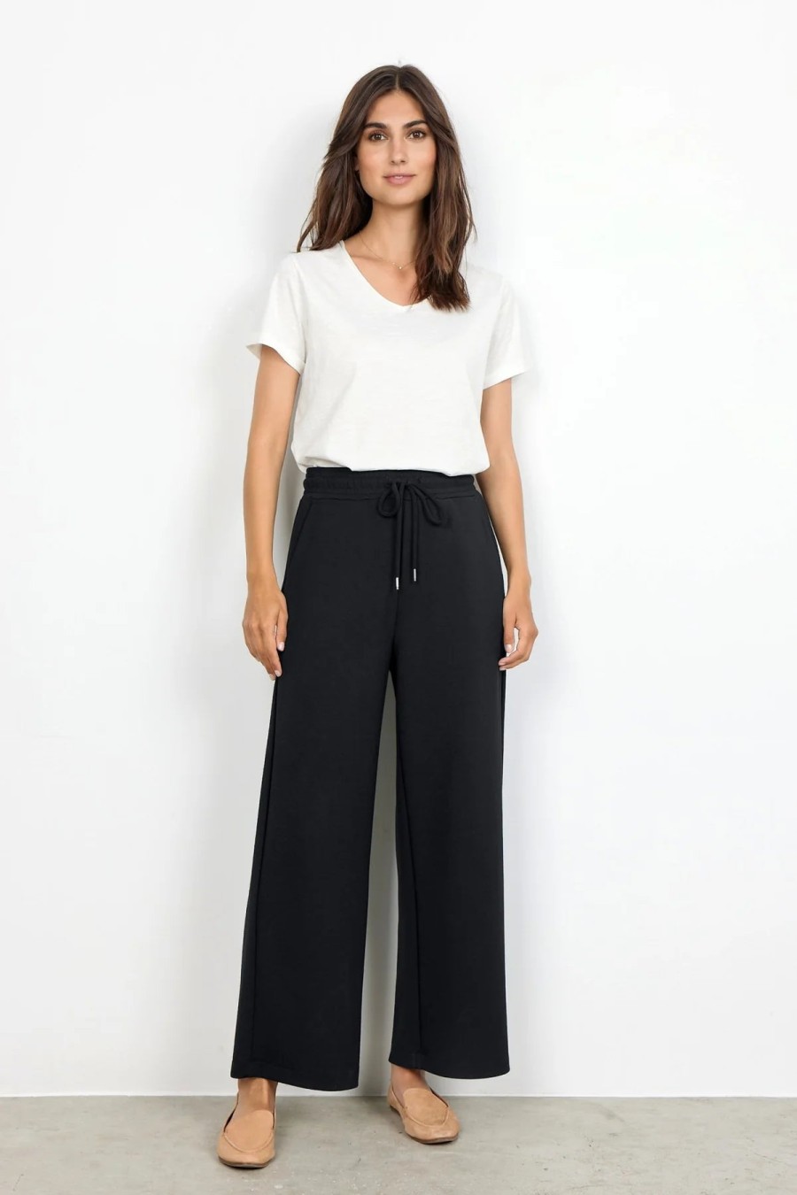 Online Soyaconcept Soyaconcept Casual Drawstring Trousers | Women'S Loungewear Ireland Black