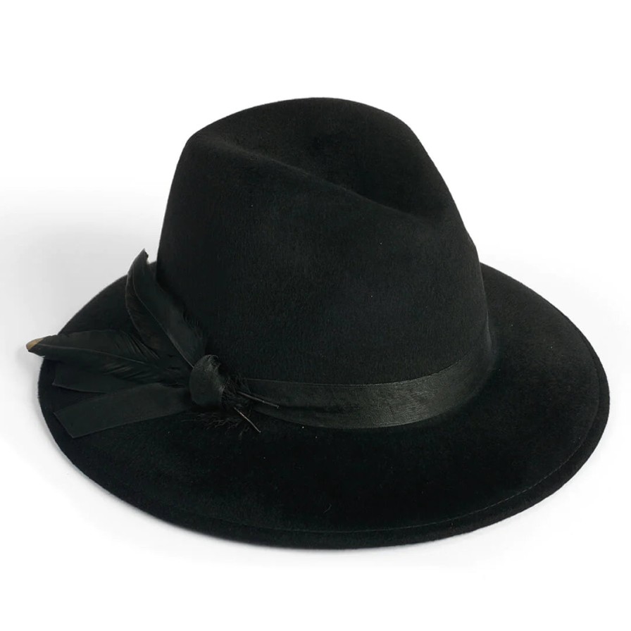 Clearance Failsworth Failsworth Brushed Wool Fedora Hat | Ladies Hats Ireland | Ribbon Rouge