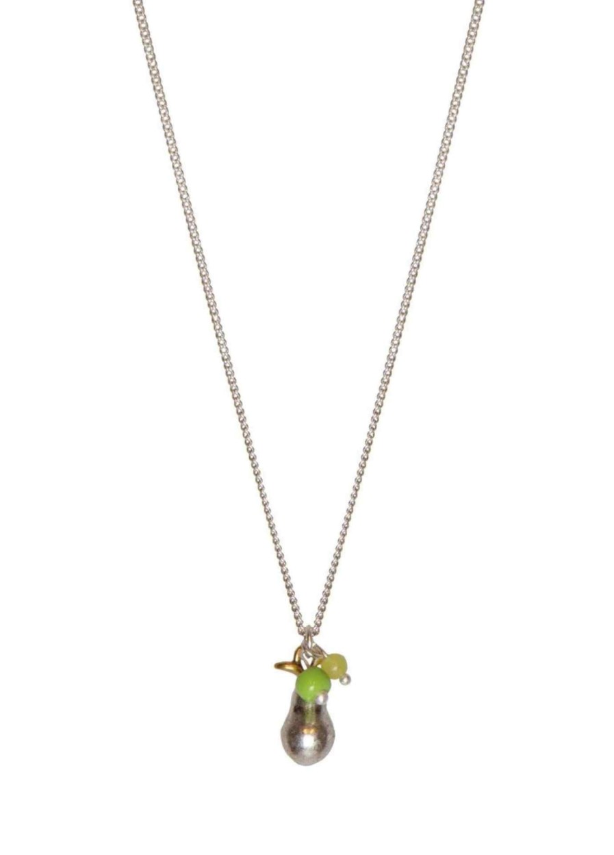 New Hultquist Hultquist Silver Plated Pear Drop Necklace | Ribbon Rouge | Ireland