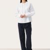 Online Part Two Part Two Filica Pleated Front Shirt | Relaxed Fit Long Sleeve Shirts