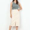 Best Soyaconcept Soyaconcept Erna Denim Midi Skirt | Long Denim Skirts Ireland