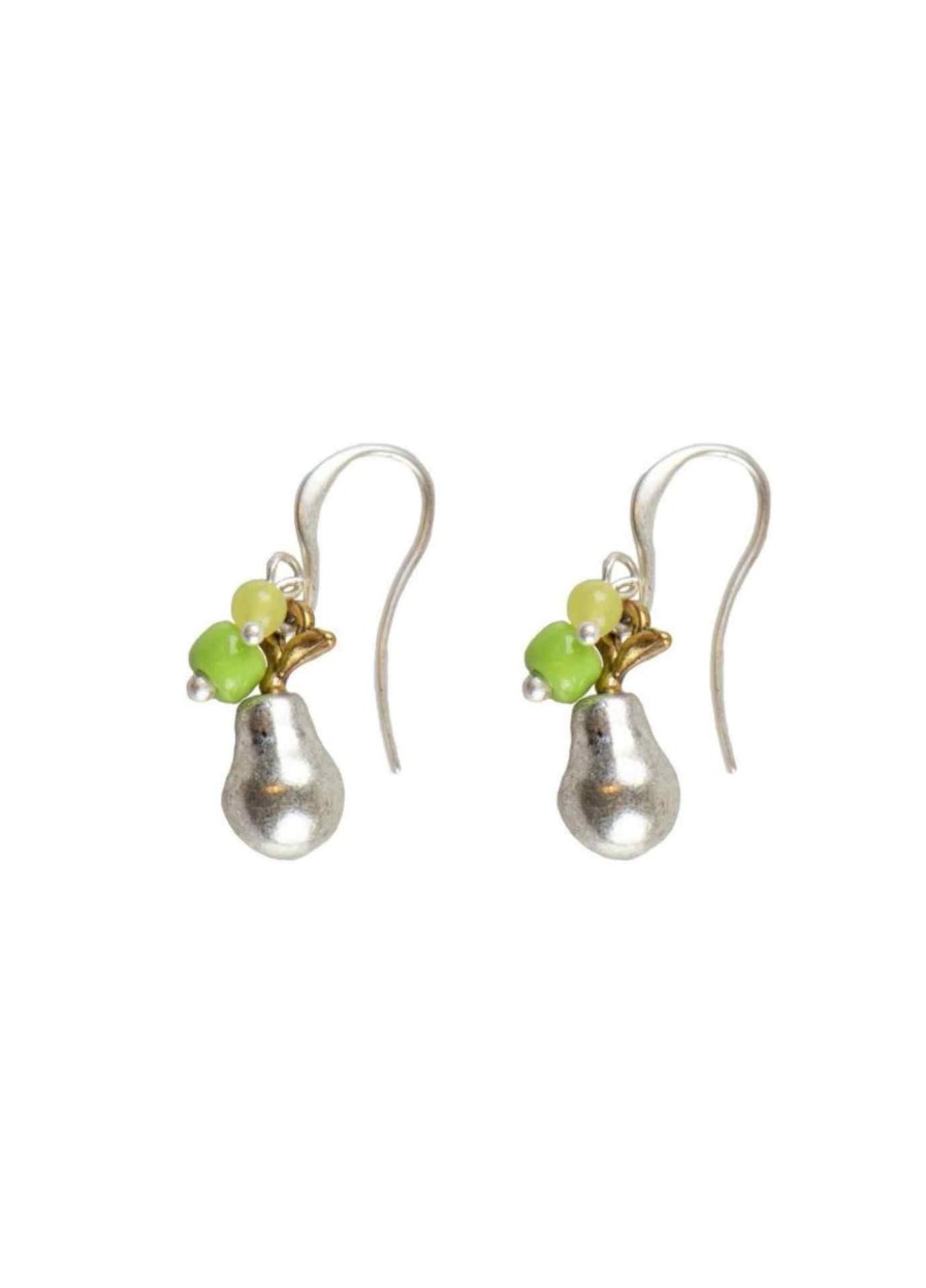 New Hultquist Hultquist Silver Pear Drop Charm Earrings | Jewellery | Ribbon Rouge