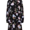 Best Numph Numph Nualicia Black Tiered Floral Dress | Short Dresses For Women Caviar