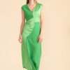 Hot Caroline Kilkenny Caroline Kilkenny Chloe 2-Tone Midi Occasion Dress | Ireland Green