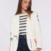 Online Vilagallo Vilagallo Summer Embroidered White Blazer | Women'S Jackets Ireland Off White