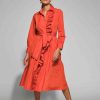 Clearance Moskada Moskada Angela Belted A-Line Dress | Occasion Dresses Ireland Orange