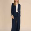 Best Mos Mosh Mos Mosh Fleur Cello Trousers | Comfortable Wide Leg Trousers Navy