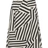 Best Part Two D Midi Skirt | Cream & Black | Shop Women'S Skirts Ireland Stripe