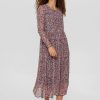 Online Numph Numph Nufreya Floral Print | Calf Length Midi Dresses Ireland Caviar