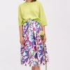 Online Oui Oui Floral Print A-Line Midi Skirt | Women'S Summer Wear Ireland Purple