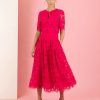 Wholesale Fee G Fee G Alicia Lace Midi Skirt In | Shop Ireland Berry