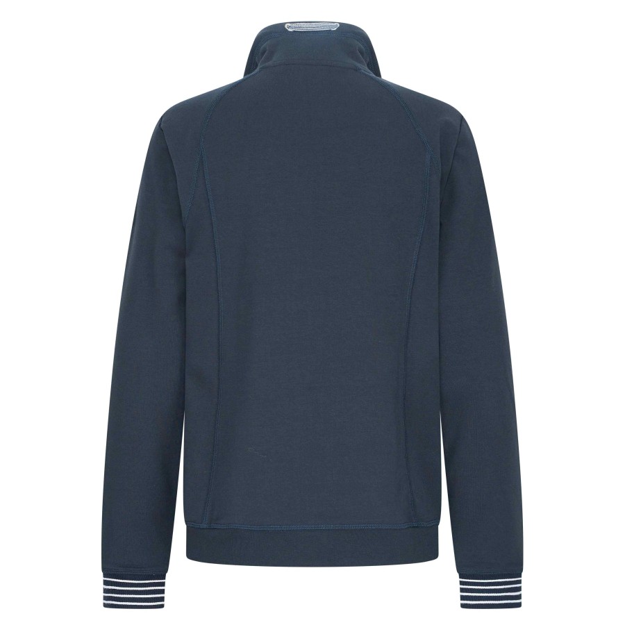 Clearance Hv Polo Hv Polo Zip-Up Sport Chic Cardigan | Women'S Jumpers Ireland Navy