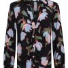 New Numph Numph Nualicia Watercolour Floral Print Shirt | Ribbon Rouge Caviar