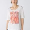 Wholesale Oui Oui Couls Of Love Organic Cotton Sparkly Motif T-Shirt | Ribbon Rouge White