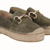 Wholesale Viguera Viguera Tan Suede Espadrille Loafers | Summer Shoes Footwear For Women