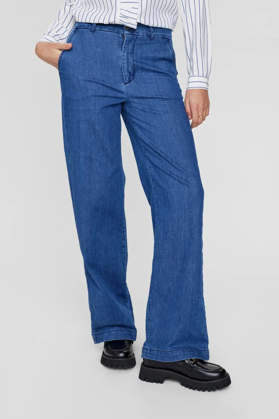 Hot Numph Numph Nuamber High-Waisted Jeans With Wide Leg | Ireland Denim