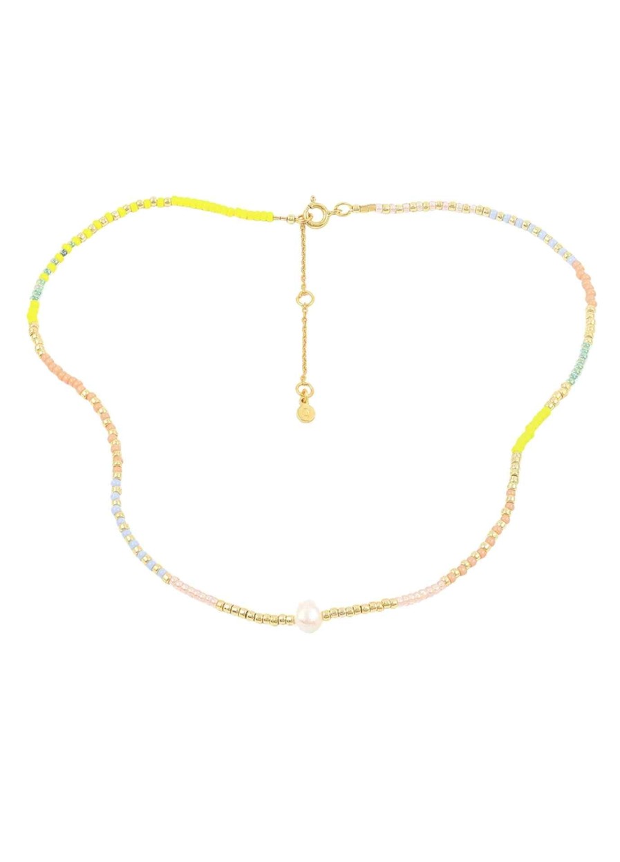 Best Hultquist Hultquist Gold Plated Beaded Necklace | Womens Necklaces | Ribbon Rouge