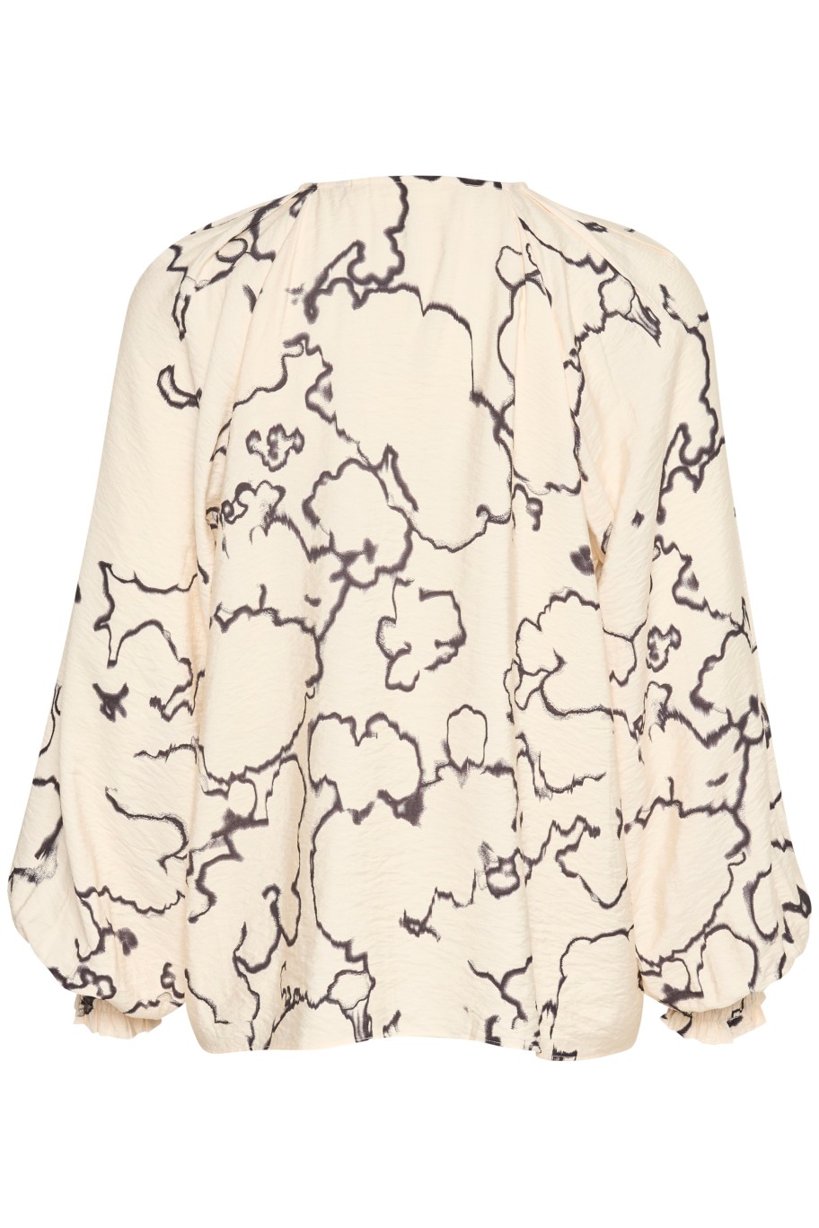 Hot Inwear Inwear Cait Vanilla Print Long Sleeve Blouse | Womens Tops Cream