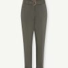 Best Gustav Women'S Gustav Sis Trousers Ireland | Elegant Slim Cropped Pants Khaki