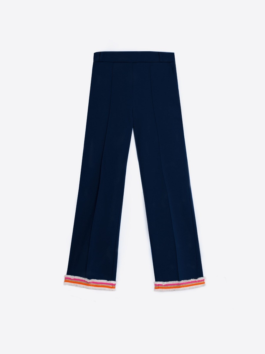 Online Vilagallo Carole Smart Womens Trousers | Pants Ireland | Ribbon Rouge Navy