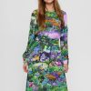 Online Numph Numph Nuallison Green Cottage Print Dress | Shop Womens Dresses Ireland Pine Green