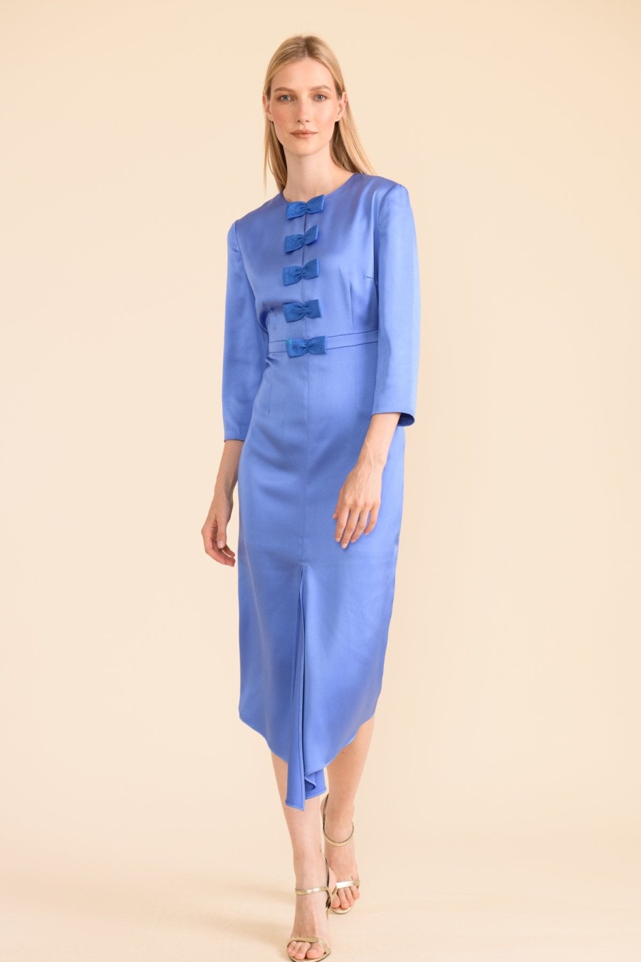 Wholesale Caroline Kilkenny Caroline Kilkenny Maggy Bow Midi Dress | Womens Occasion Dresses Ireland