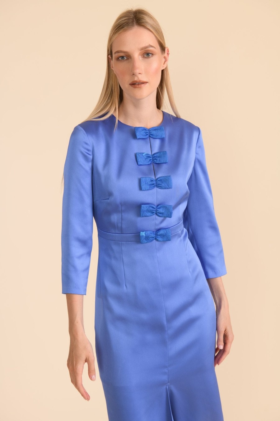 Wholesale Caroline Kilkenny Caroline Kilkenny Maggy Bow Midi Dress | Womens Occasion Dresses Ireland