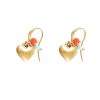 New Hultquist Hultquist Gold Plated Heart Charm Earrings | Ribbon Rouge - Ireland