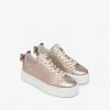 Clearance Nero Giardini Metallic Bow Platform Trainers | Nero Giardini Women'S Shoes Ireland Taupe