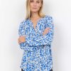 Hot Soyaconcept Soya Concept Doha Blouse | White Floral Print Tops Ireland Blue