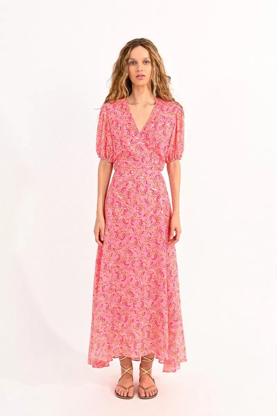 Best Molly Bracken Maxi Wrap Dress | Summer Maxi Dresses Ireland | Ribbon Rouge Pink