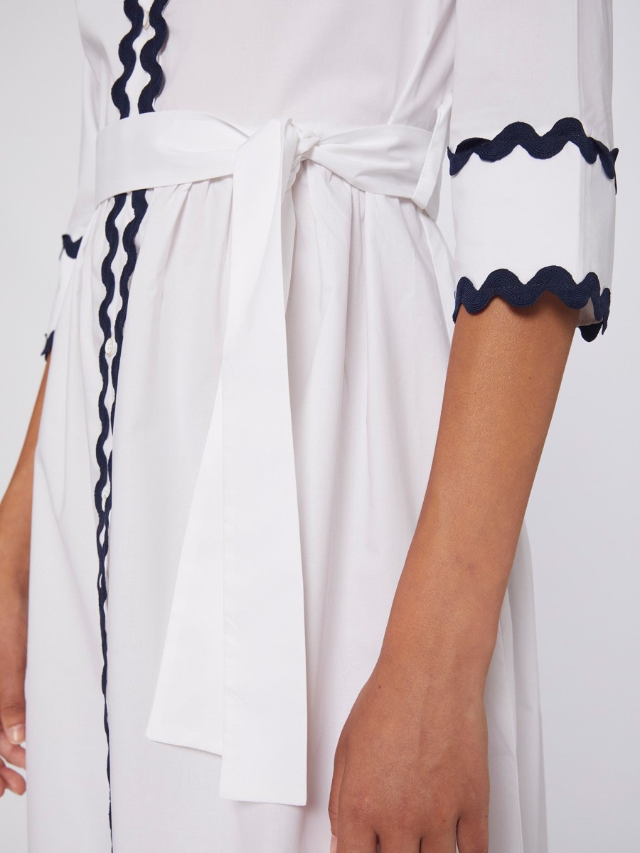 Hot Vilagallo Poplin Maxi Shirt Dress | Vilagallo Summer Dresses | Ireland White