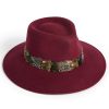 Best Failsworth Failsworth Wool Felt Fedora Hat With Game Feather Trim | Ribbon Rouge