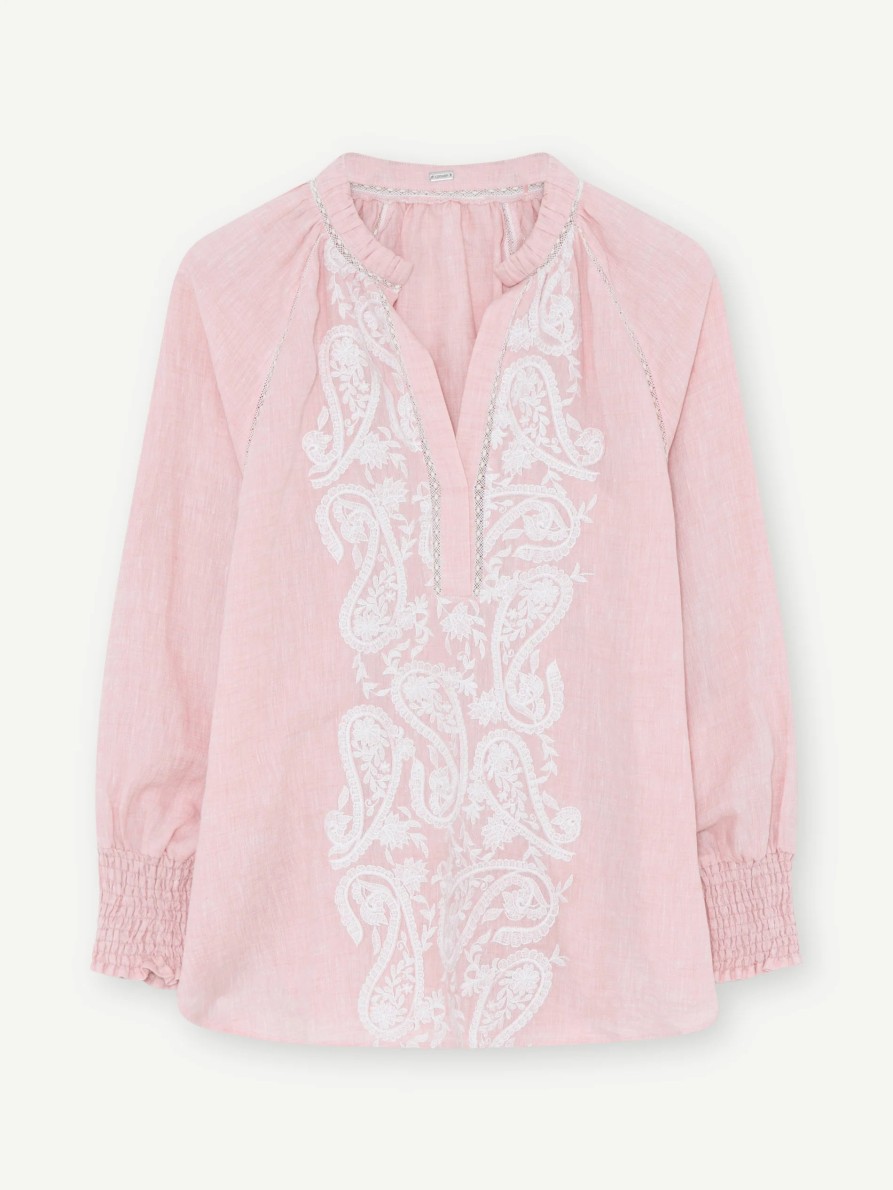 Hot Gustav Gustav Annsofie Blouse | Long Sleeve Womens Tops Ireland Pink